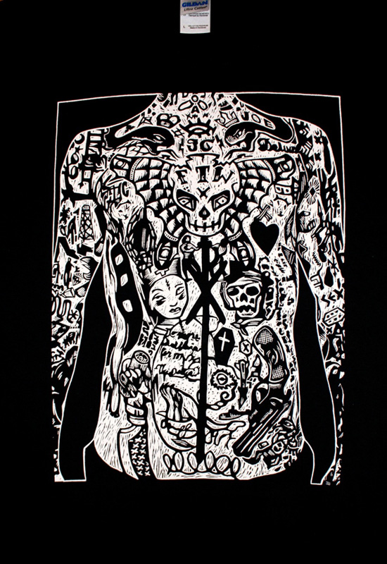 The Woodcut Portraits T-Shirt 4